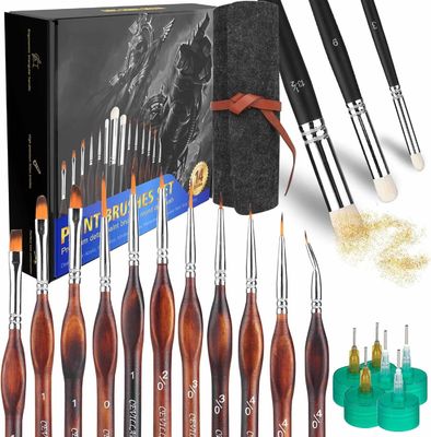 Top Modellbau Fein Detail Malpinsel Pinsel Set Acryl- und huiles