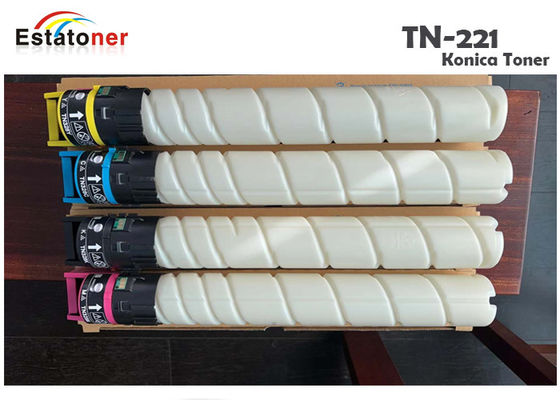 Pack économique de toner Konica TN221 en vrac avec garantie pour imprimantes Konica Minolta BIZHUB C227, C287