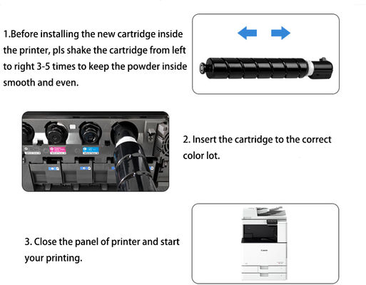 Cartouche de toner noir Canon CEXV49 pour imprimantes multifonctions Canon iR-ADV C3320, haut rendement, 36 000 pages