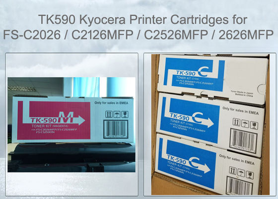 Cartouche de toner Kyocera TK590M Magenta Pour FS-C2526 C2626 M6026 M6526 Originale