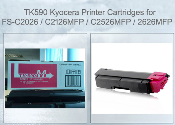 Cartouche de toner Kyocera TK590M Magenta Pour FS-C2526 C2626 M6026 M6526 Originale