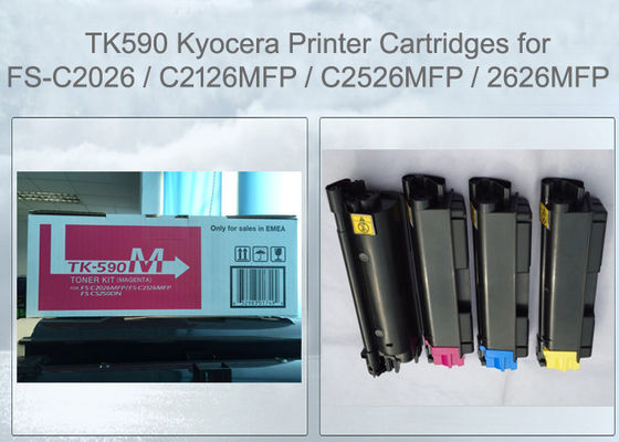 Cartouche de toner Kyocera TK590M Magenta Pour FS-C2526 C2626 M6026 M6526 Originale