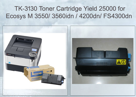 Rendement élevé 25000P du laser TK3130 de noir du toner FS4200 de Kyocera Ecosys