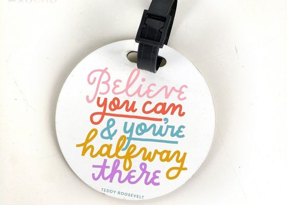 MDF cycle sublimation Produits vierges étiquettes de bagages personnalisées pour le pressage thermique