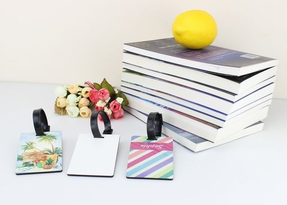 MDF cycle sublimation Produits vierges étiquettes de bagages personnalisées pour le pressage thermique